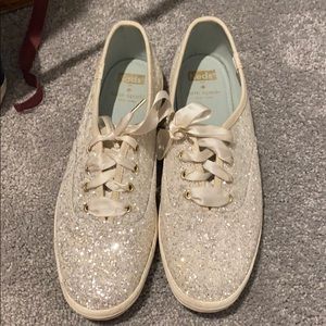 Kate Spade Keds sparkly low top sneaker